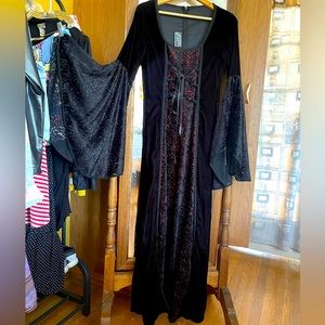 Vintage Lip Service witch wench gothic queen medieval maiden S velvet dress NWOT